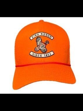 King Ranch Orange Embroidered Logo Cap